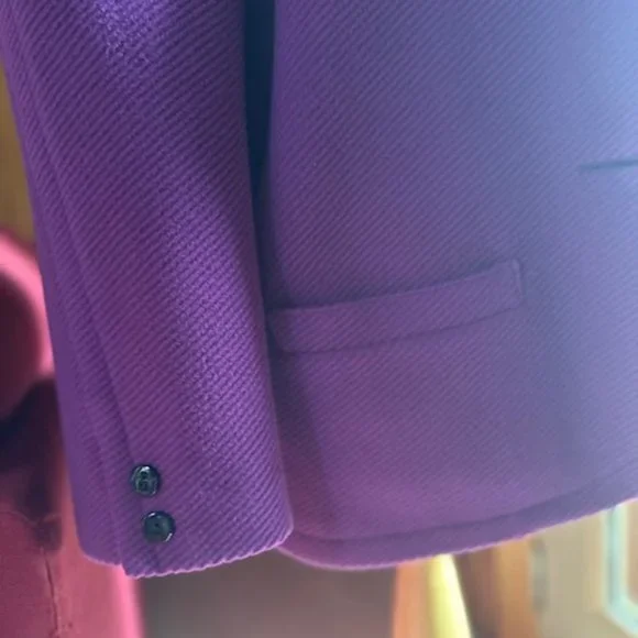 KRIZIA Vintage Purple Jacket Coat - IT42 - US 6 - Picture 9 of 11